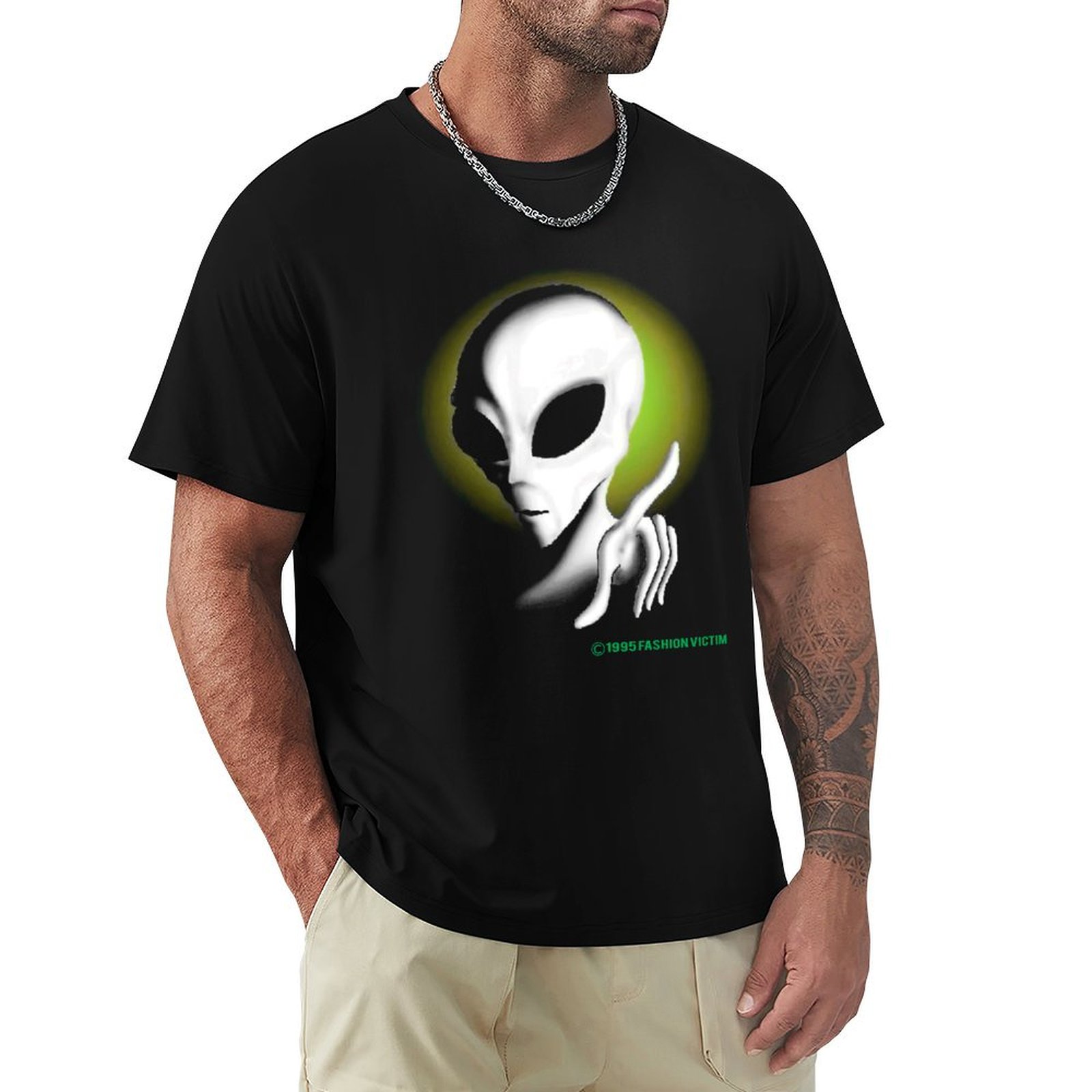 Vintage Fashion Victim - 1995 ALIEN, винтажная футболка с принтом