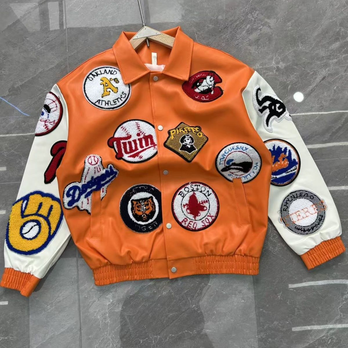 Varsity Jacket Wool - Мужская куртка в американском ретро-стиле с
