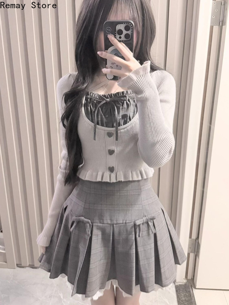 Vintage Fashion Ai - Новый осенний французский элегантный модный комплект