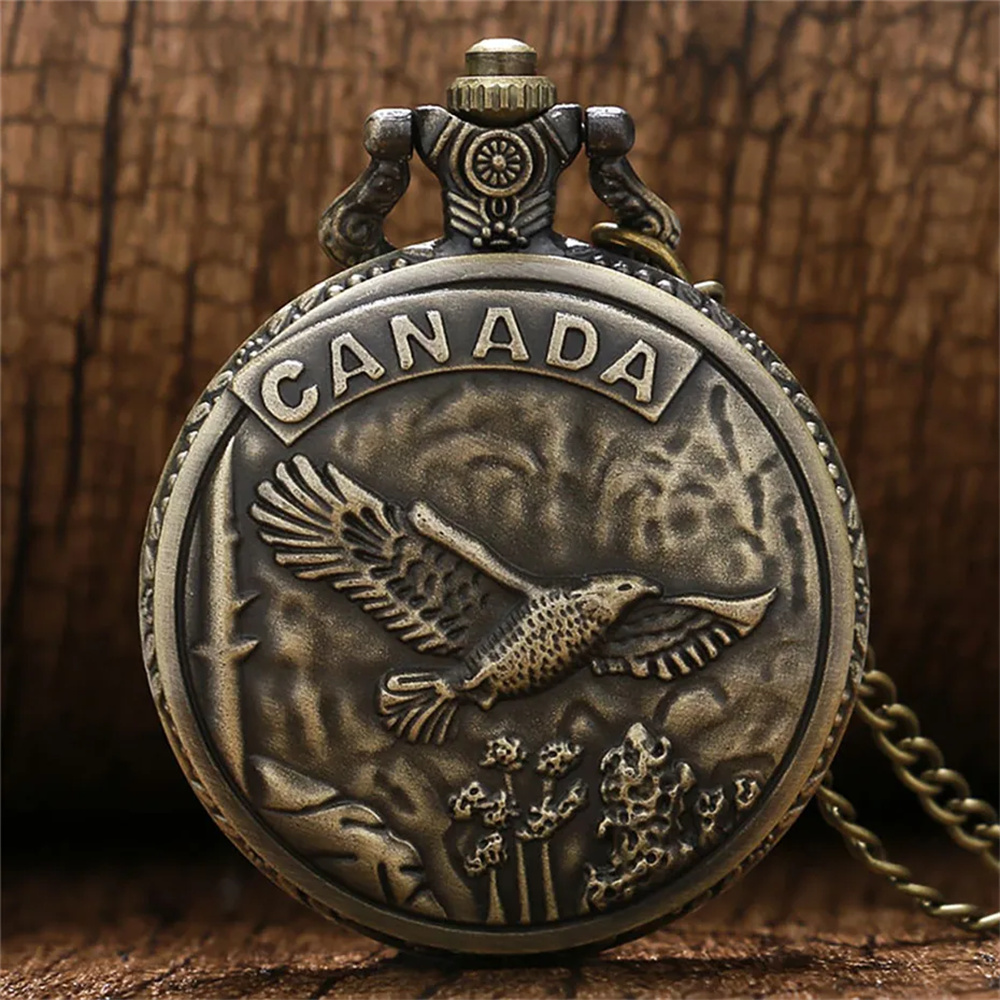 Vintage Fashion Canada - Винтажные карманные часы с бронзовым канадским
