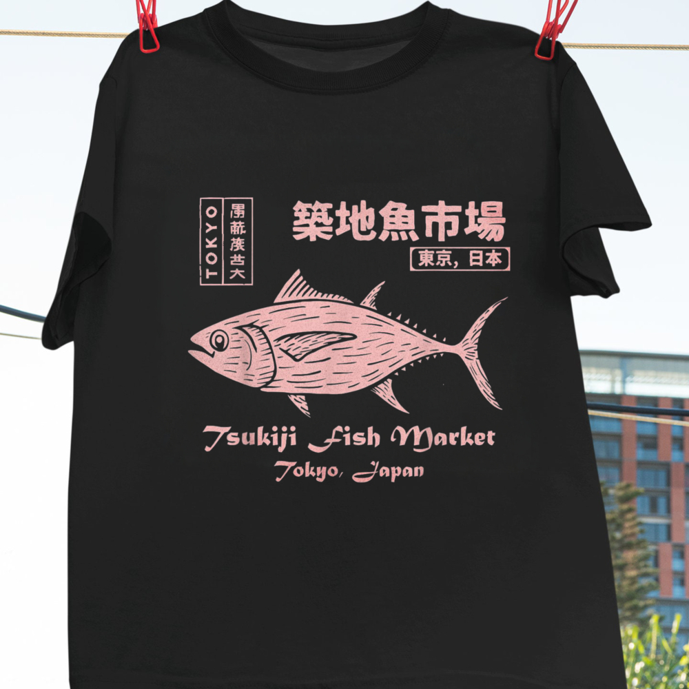 Vintage Fashion Market - Футболка унисекс из хлопка с изображением