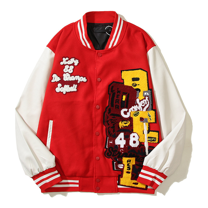 Varsity Jacket Wool - Осенне-зимняя мужская университетская куртка из шерсти