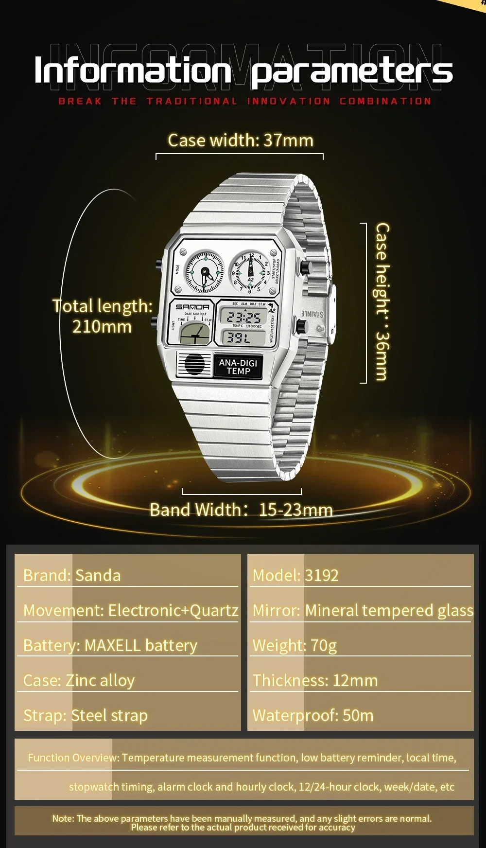 SANDA 3192 Модные унисекс-часы – обзор и цена Vintage Fashion Complete