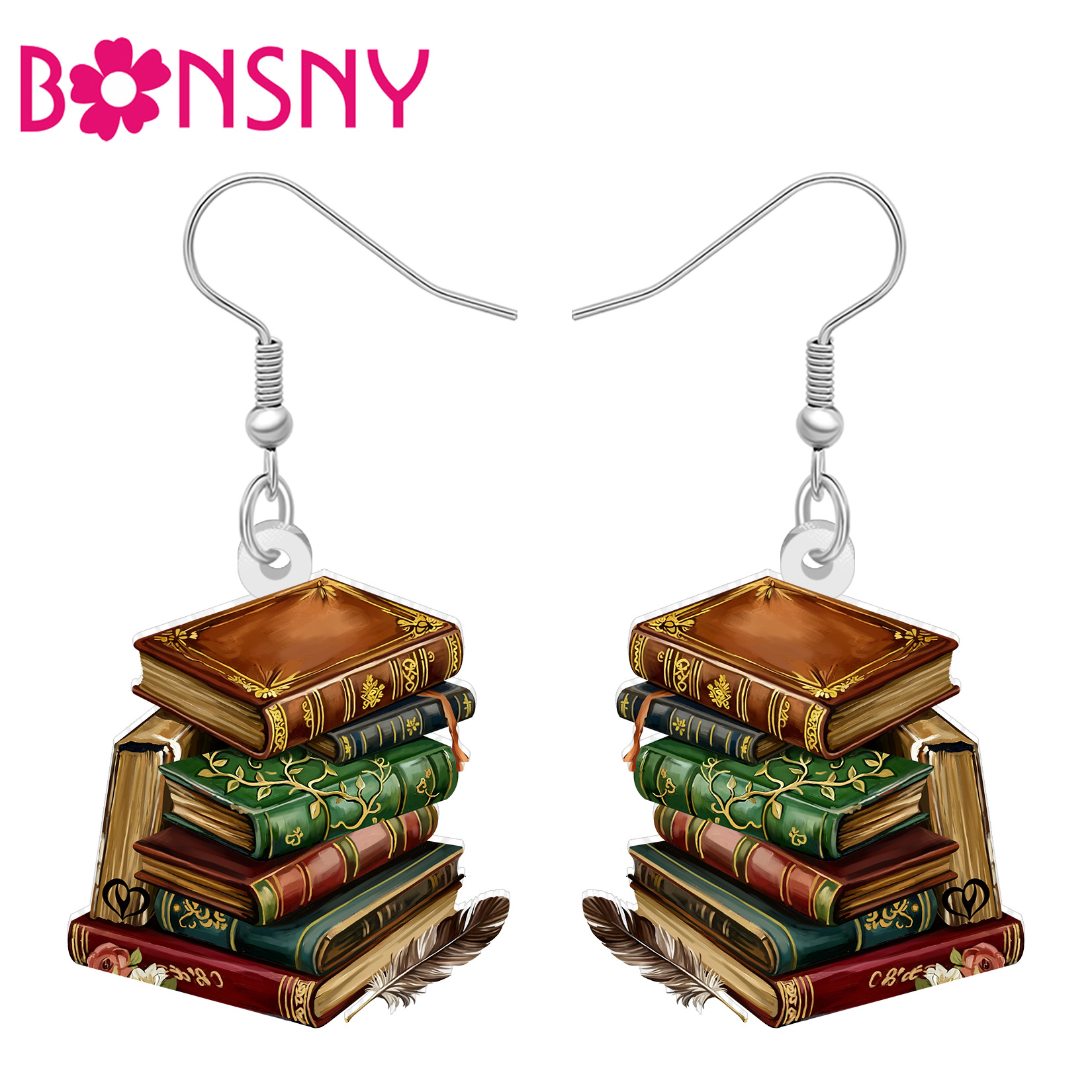 Серьги-подвески BONSNY из акри – обзор и цена Vintage Fashion Books